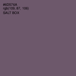 #6D576A - Salt Box Color Image